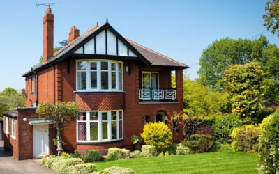 Clean house front and garden